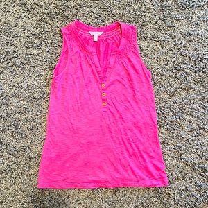 Lilly Pulitzer Pink Essie Tank Top XS